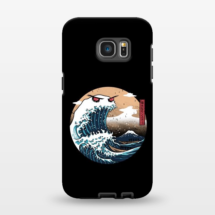Galaxy S7 EDGE StrongFit The Great Monster of Kanagawa by Vincent Patrick Trinidad
