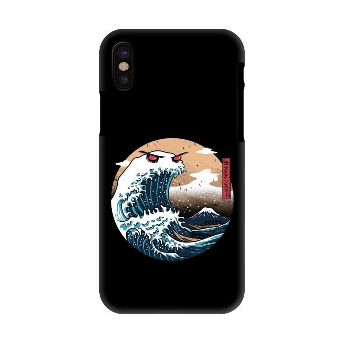 iPhone X SlimFit The Great Monster of Kanagawa por Vincent Patrick Trinidad