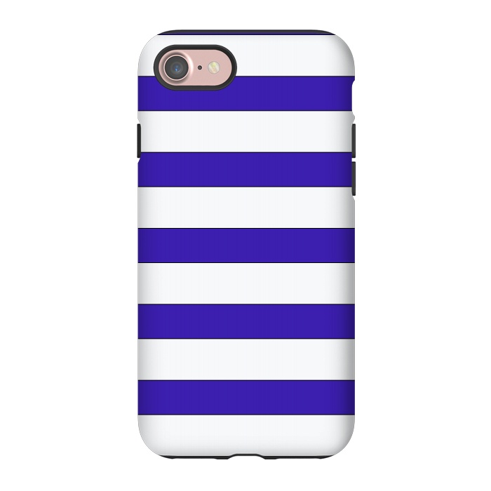 iPhone 7 StrongFit white purple stripes by Vincent Patrick Trinidad