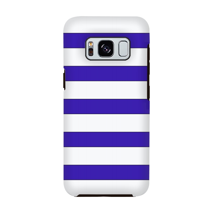 Galaxy S8 StrongFit white purple stripes by Vincent Patrick Trinidad
