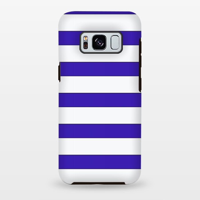 Galaxy S8 plus StrongFit white purple stripes by Vincent Patrick Trinidad
