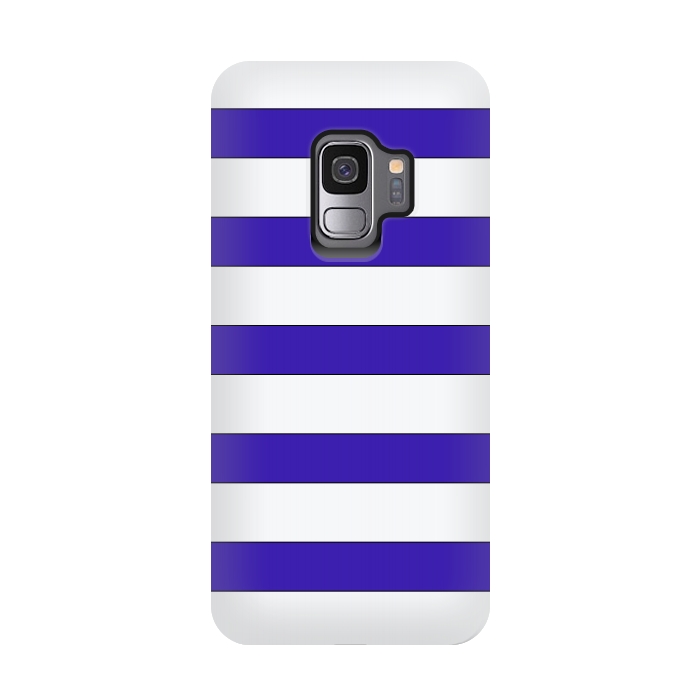 Galaxy S9 StrongFit white purple stripes by Vincent Patrick Trinidad