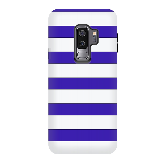 Galaxy S9 plus StrongFit white purple stripes by Vincent Patrick Trinidad