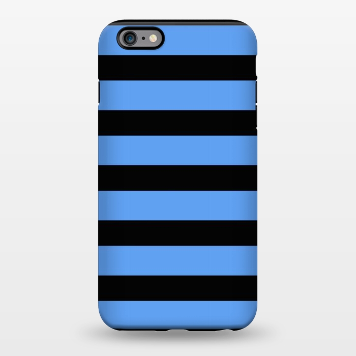 iPhone 6/6s plus StrongFit blue black stripes by Vincent Patrick Trinidad