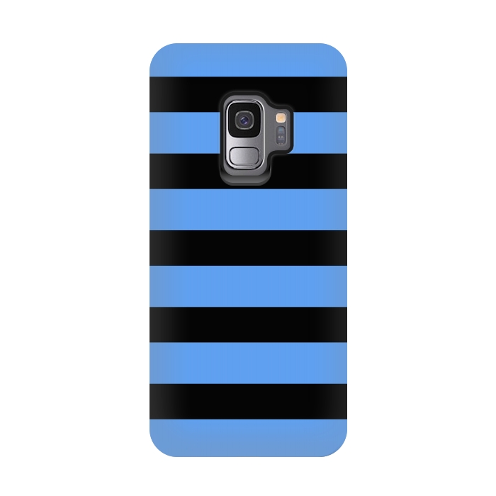 Galaxy S9 StrongFit blue black stripes by Vincent Patrick Trinidad