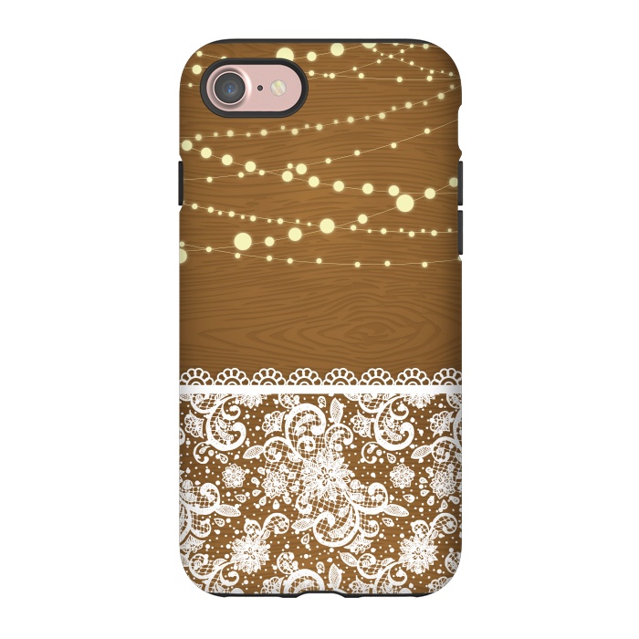 iPhone 7 StrongFit String Lights & Lace by Quirk It Up