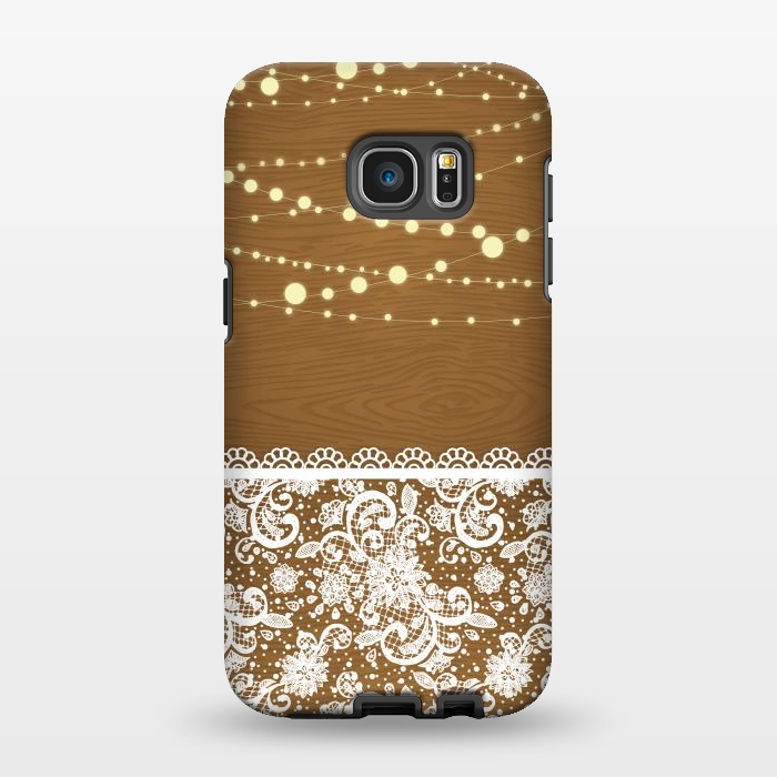 Galaxy S7 EDGE StrongFit String Lights & Lace by Quirk It Up