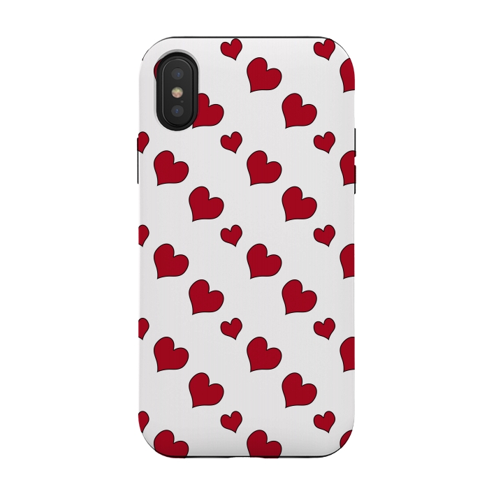 iPhone Xs / X StrongFit hearts by Vincent Patrick Trinidad