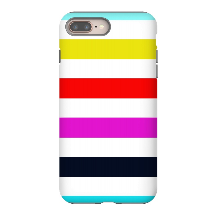 iPhone 7 plus StrongFit rainbow stripes by Vincent Patrick Trinidad