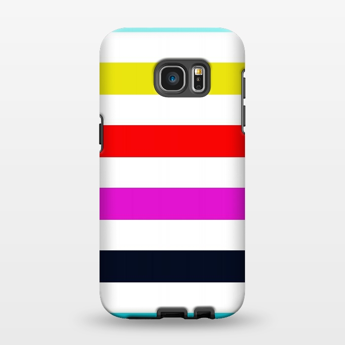 Galaxy S7 EDGE StrongFit rainbow stripes by Vincent Patrick Trinidad