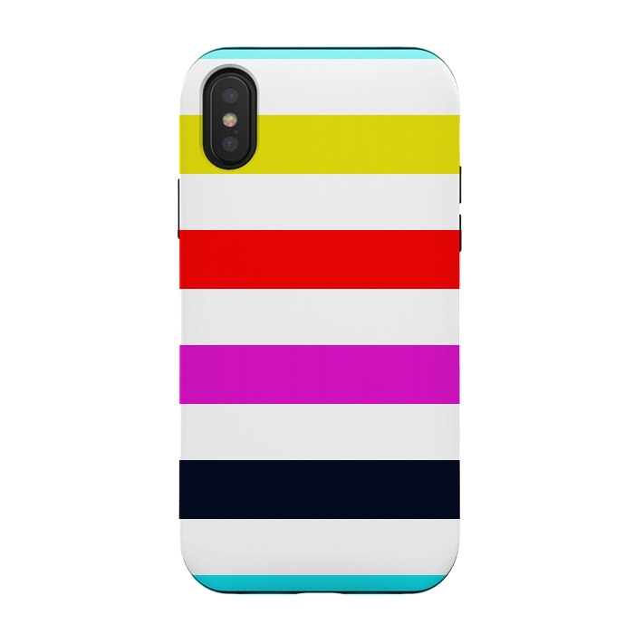 iPhone Xs / X StrongFit rainbow stripes by Vincent Patrick Trinidad