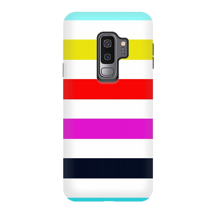 Galaxy S9 plus StrongFit rainbow stripes by Vincent Patrick Trinidad
