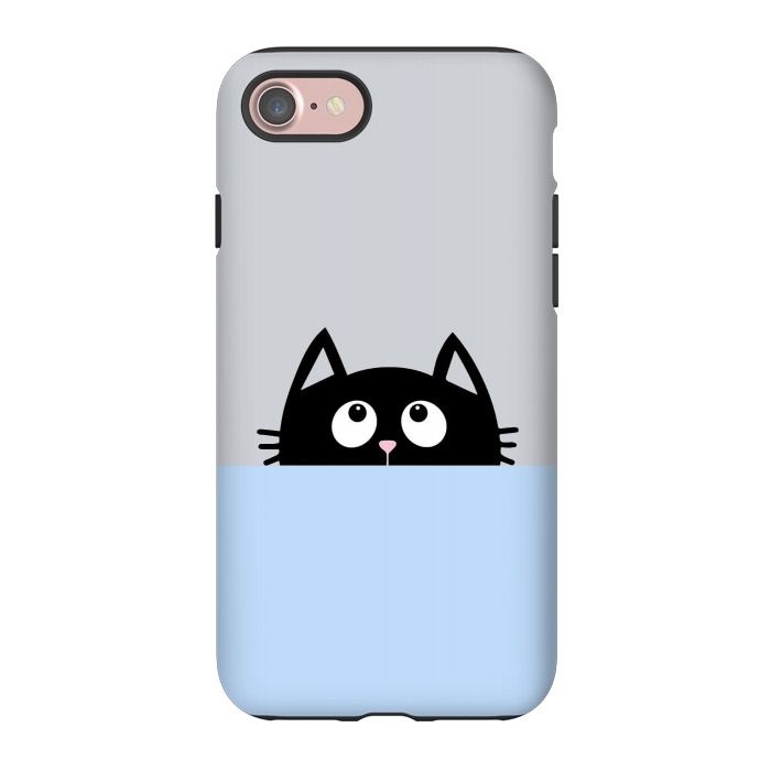 iPhone 7 StrongFit peek a cat by Vincent Patrick Trinidad