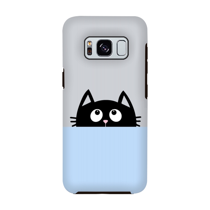 Galaxy S8 StrongFit peek a cat by Vincent Patrick Trinidad