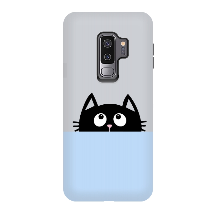 Galaxy S9 plus StrongFit peek a cat by Vincent Patrick Trinidad