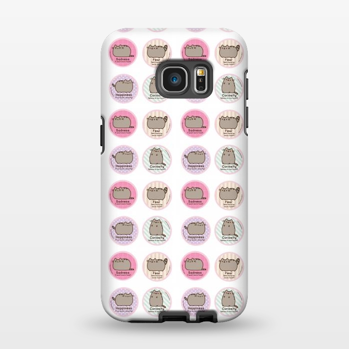 Galaxy S7 EDGE StrongFit pusheen cat by Vincent Patrick Trinidad