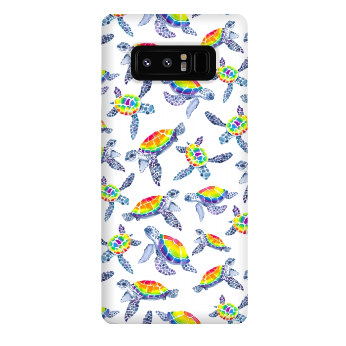Galaxy Note 8 StrongFit Technicolour Turtles by gingerlique