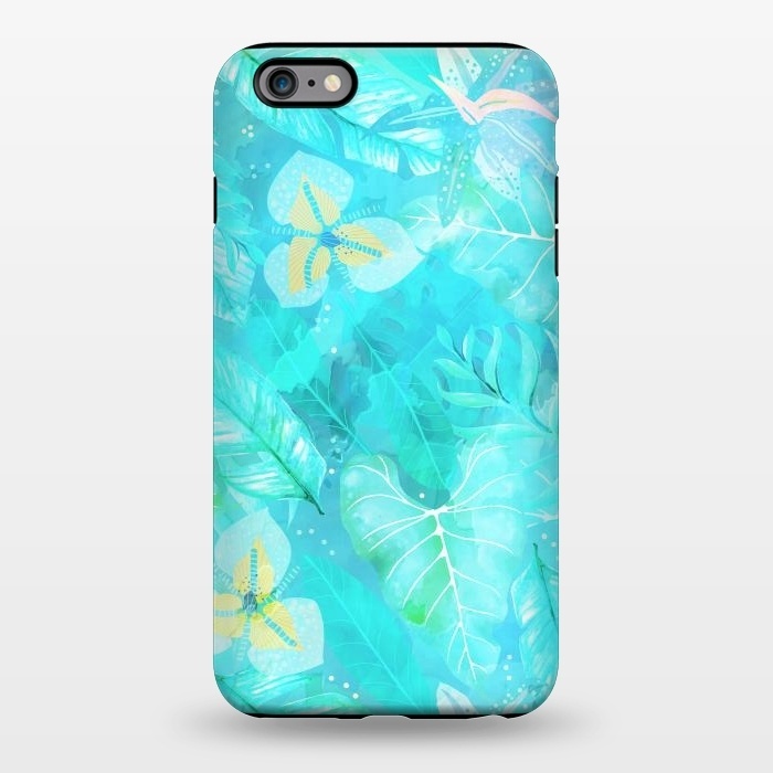 iPhone 6/6s plus StrongFit Teal Aloha Jungle by  Utart