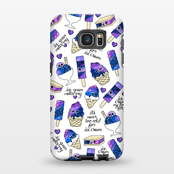 Galaxy S7 EDGE StrongFit Galaxy Ice Cream by gingerlique