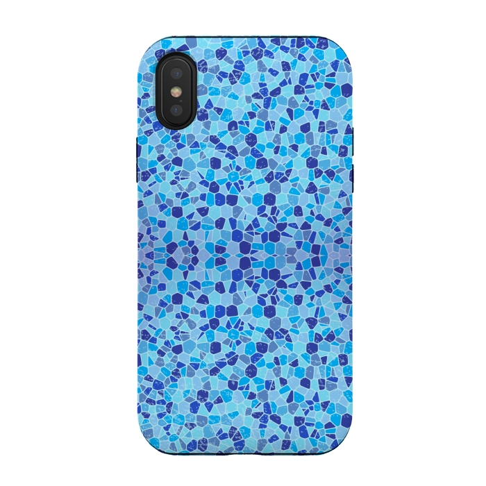 iPhone Xs / X StrongFit Mosaic Tiles Pattern by Quirk It Up