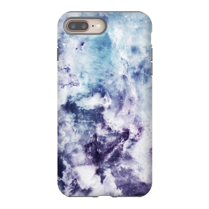 iPhone 7 plus StrongFit Blue purple marble by Jms