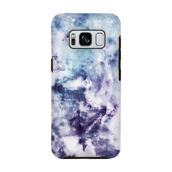 Galaxy S8 StrongFit Blue purple marble by Jms
