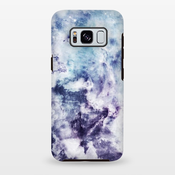 Galaxy S8 plus StrongFit Blue purple marble by Jms