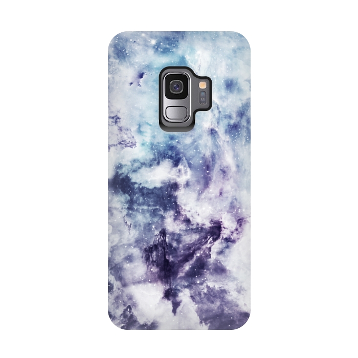 Galaxy S9 StrongFit Blue purple marble by Jms