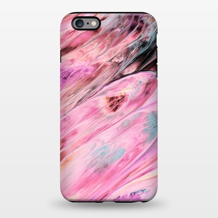 iPhone 6/6s plus StrongFit Pink and Black Ink Marble by  Utart
