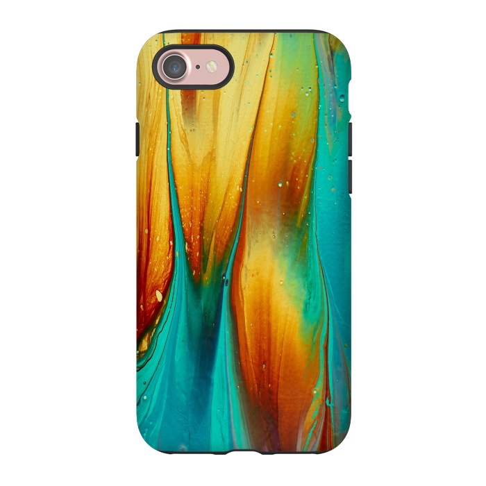 iPhone 7 StrongFit Colorful Ink Marble by  Utart
