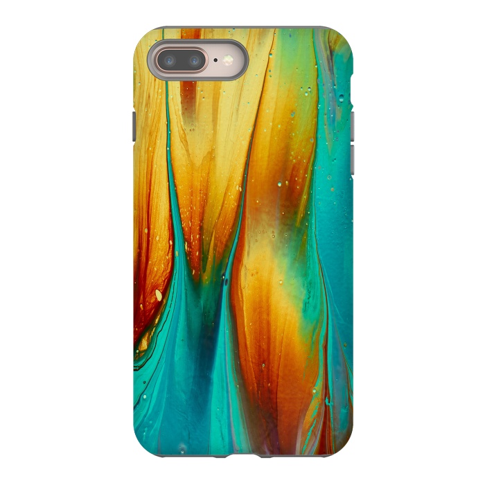 iPhone 7 plus StrongFit Colorful Ink Marble by  Utart