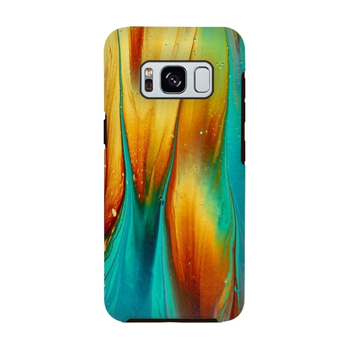 Galaxy S8 StrongFit Colorful Ink Marble by  Utart
