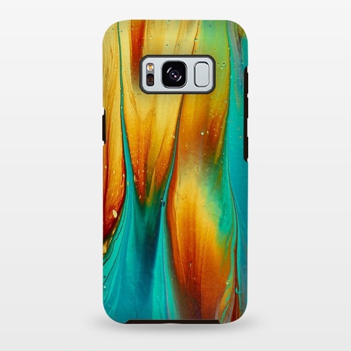 Galaxy S8 plus StrongFit Colorful Ink Marble by  Utart