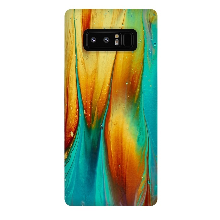 Galaxy Note 8 StrongFit Colorful Ink Marble by  Utart