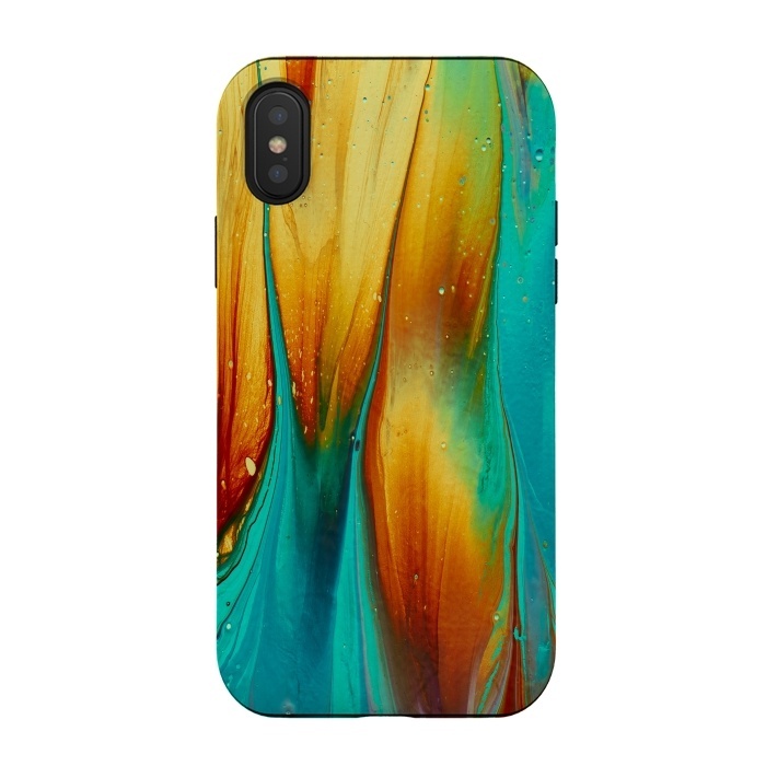 iPhone Xs / X StrongFit Colorful Ink Marble by  Utart
