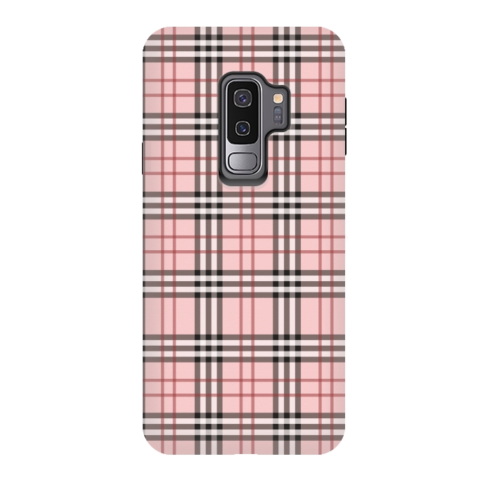 Galaxy S9 plus StrongFit Luxury Plaid by Quirk It Up