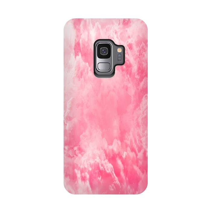 Galaxy S9 StrongFit Pink clouds by Jms