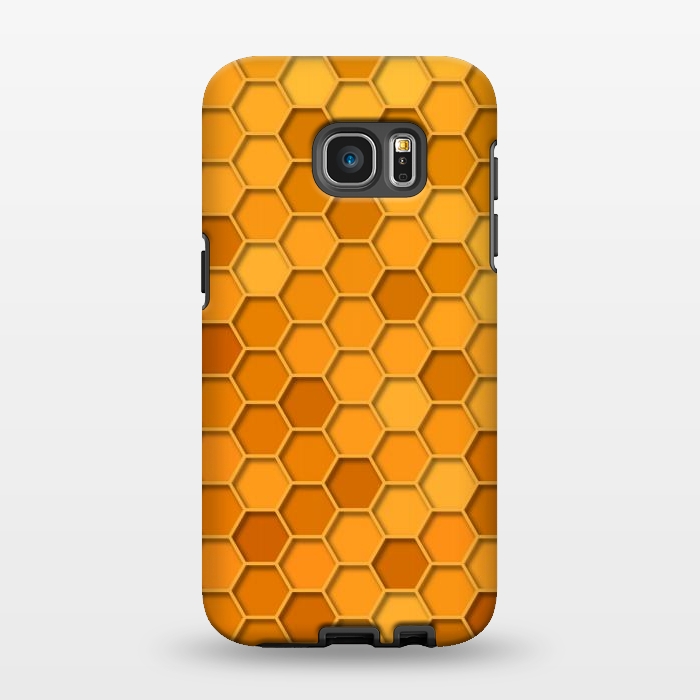 Galaxy S7 EDGE StrongFit Hexagonal Honeycomb Pattern by Quirk It Up