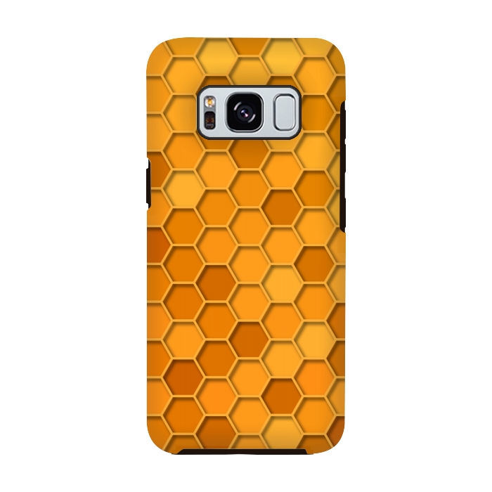 Galaxy S8 StrongFit Hexagonal Honeycomb Pattern by Quirk It Up