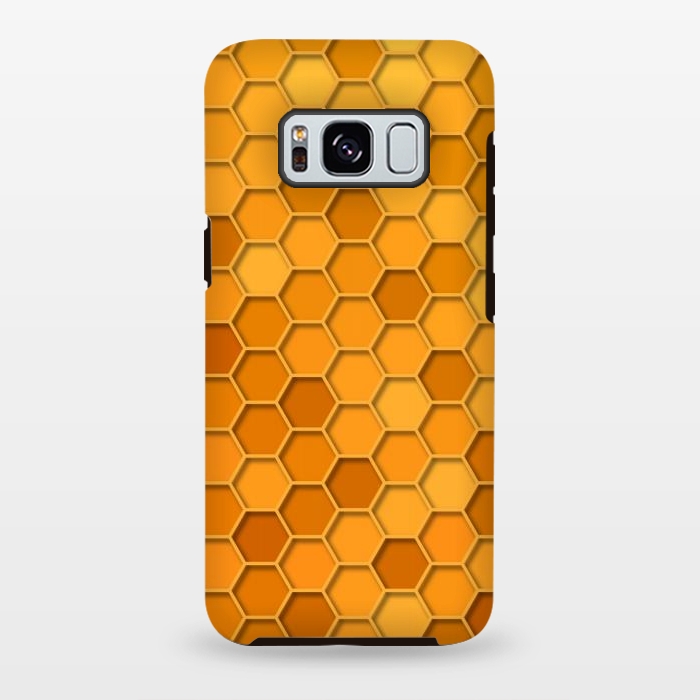 Galaxy S8 plus StrongFit Hexagonal Honeycomb Pattern by Quirk It Up
