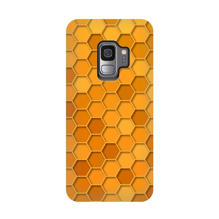 Galaxy S9 StrongFit Hexagonal Honeycomb Pattern by Quirk It Up