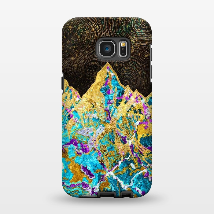 Galaxy S7 EDGE StrongFit Digital Painting - Mountain Illustration I by Art Design Works