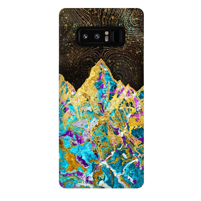 Galaxy Note 8 StrongFit Digital Painting - Mountain Illustration I by Art Design Works