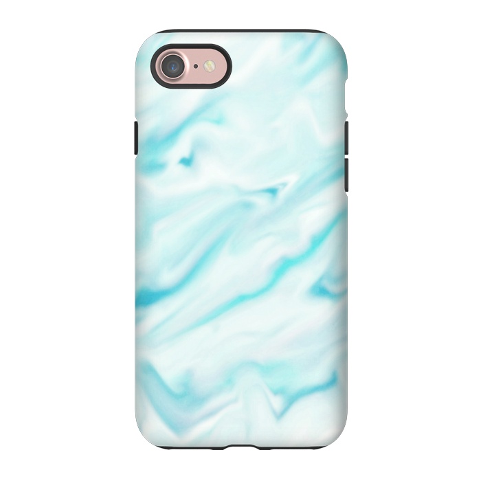 iPhone 7 StrongFit Mint blue abstract paint by Jms