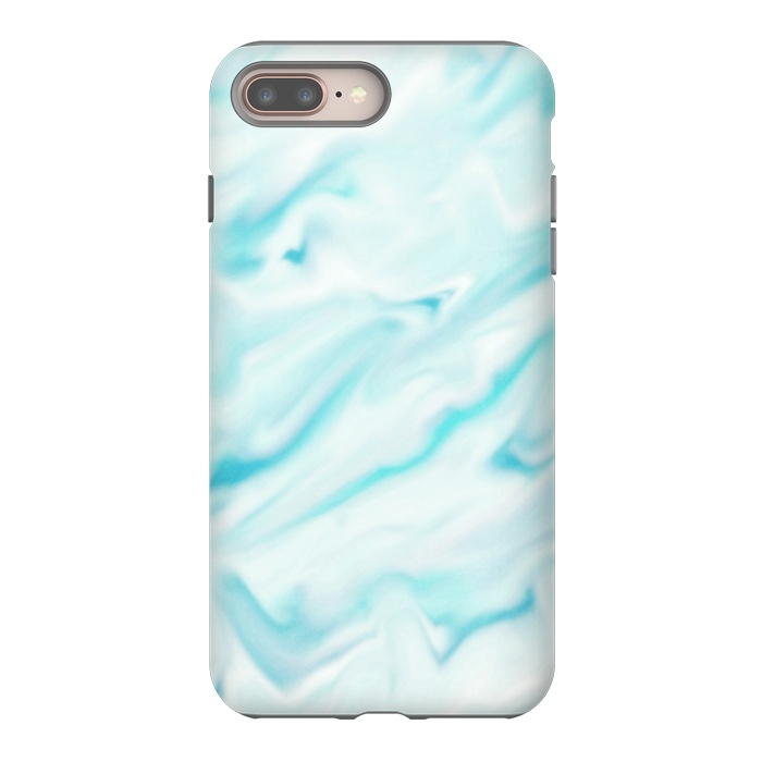 iPhone 7 plus StrongFit Mint blue abstract paint by Jms