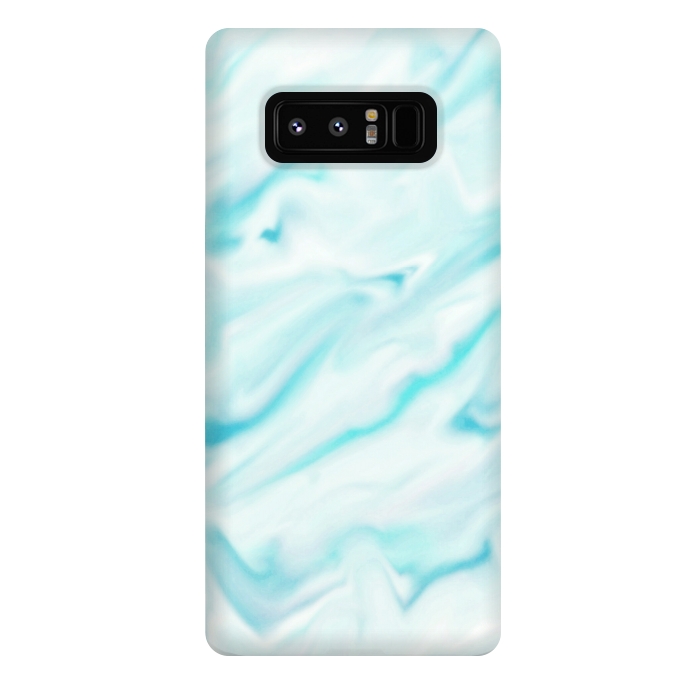 Galaxy Note 8 StrongFit Mint blue abstract paint by Jms