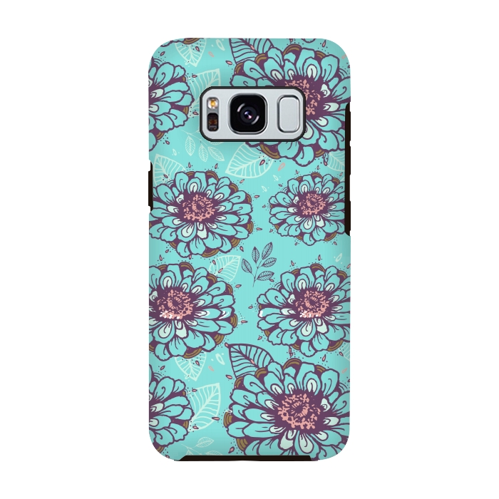 Galaxy S8 StrongFit Floral Garden  by Rose Halsey