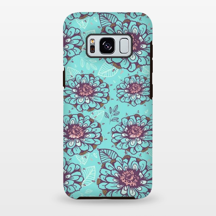 Galaxy S8 plus StrongFit Floral Garden  by Rose Halsey