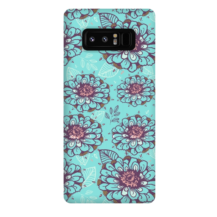 Galaxy Note 8 StrongFit Floral Garden  by Rose Halsey