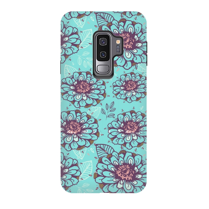 Galaxy S9 plus StrongFit Floral Garden  by Rose Halsey
